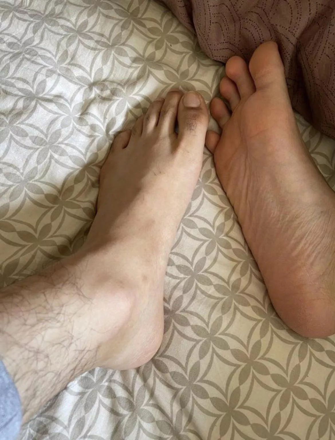 You can only choose one of these options to serve your master; only suck his toes? OR only lick the bottom of his foot? Once you’ve made your decision you can’t take it back