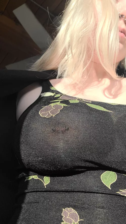 You can see my nipples though my dress in the sunlight, should I change before work?