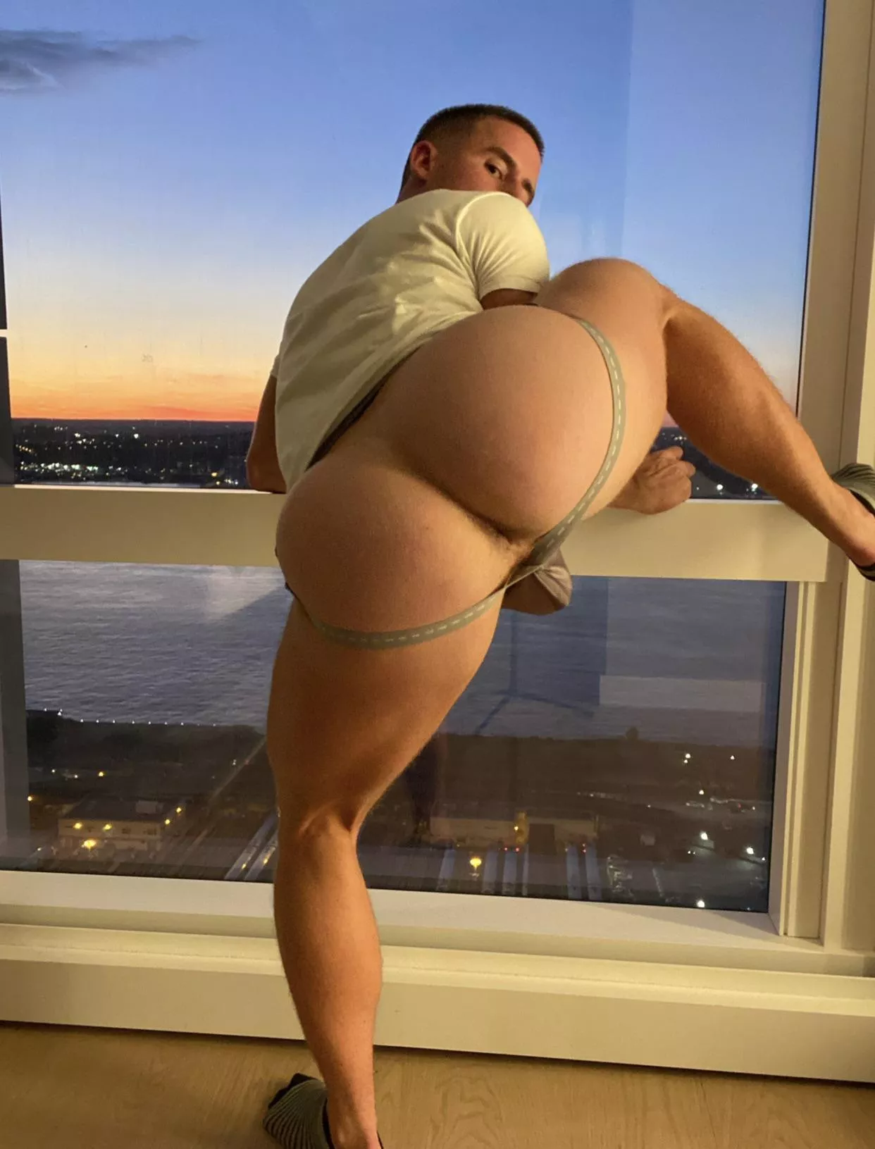 You come home from work and I’m waiting like this. Wyd? 😳😏