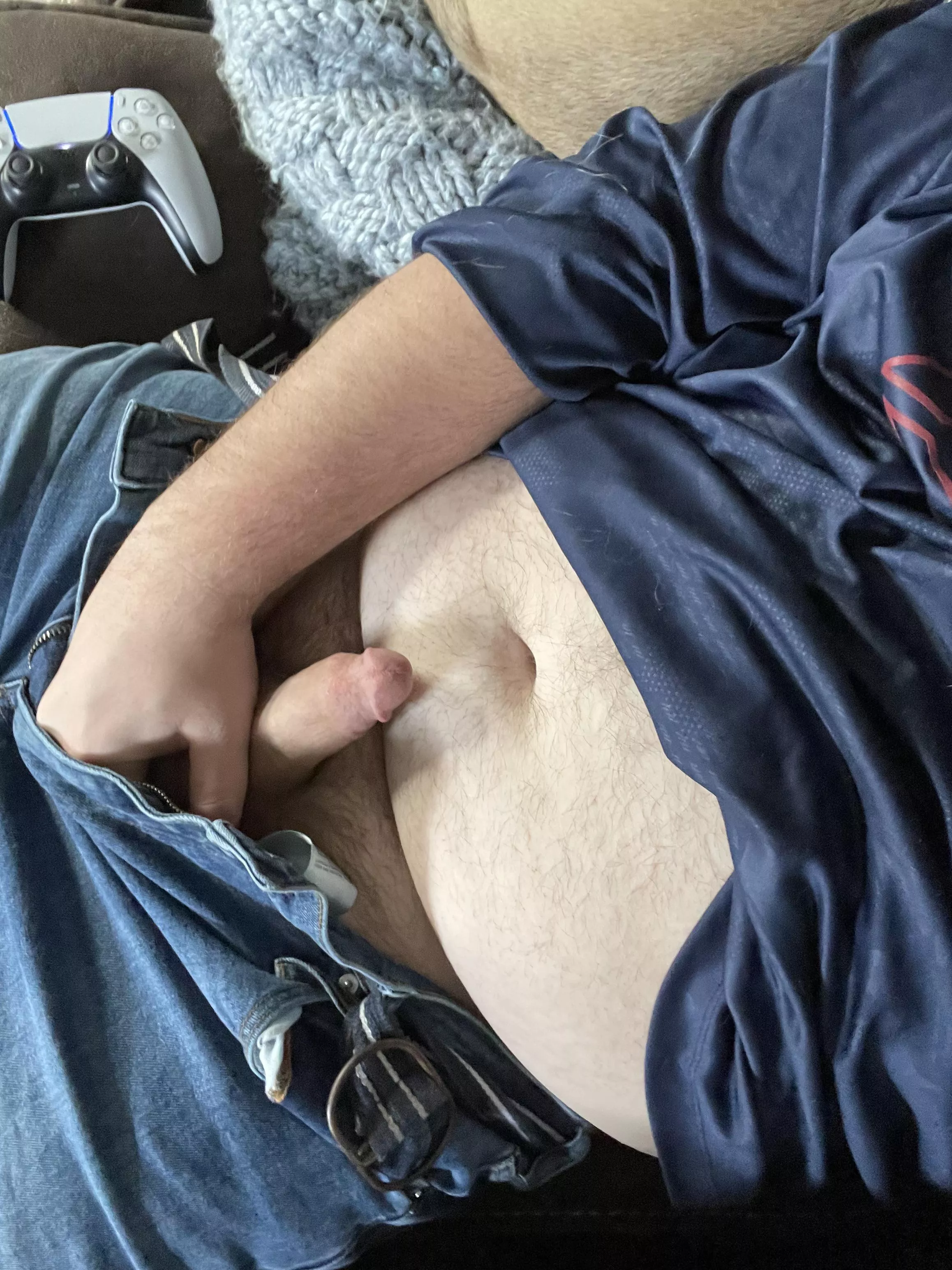 You have two options little one. You either suck it, or I spank you and then you suck it.