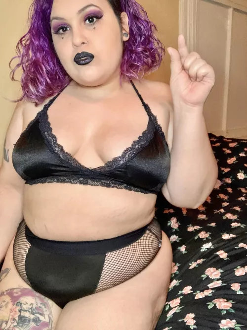 You know you want to be bullied by a bbw goth [domme]