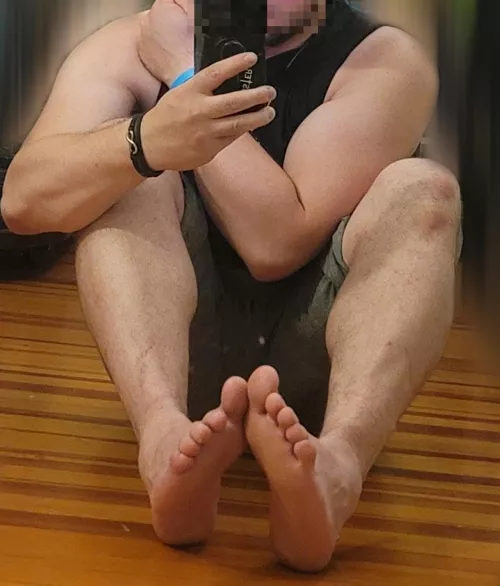 You lost the best now you smell my feet after I've been working out. And I want your nose between each toe.