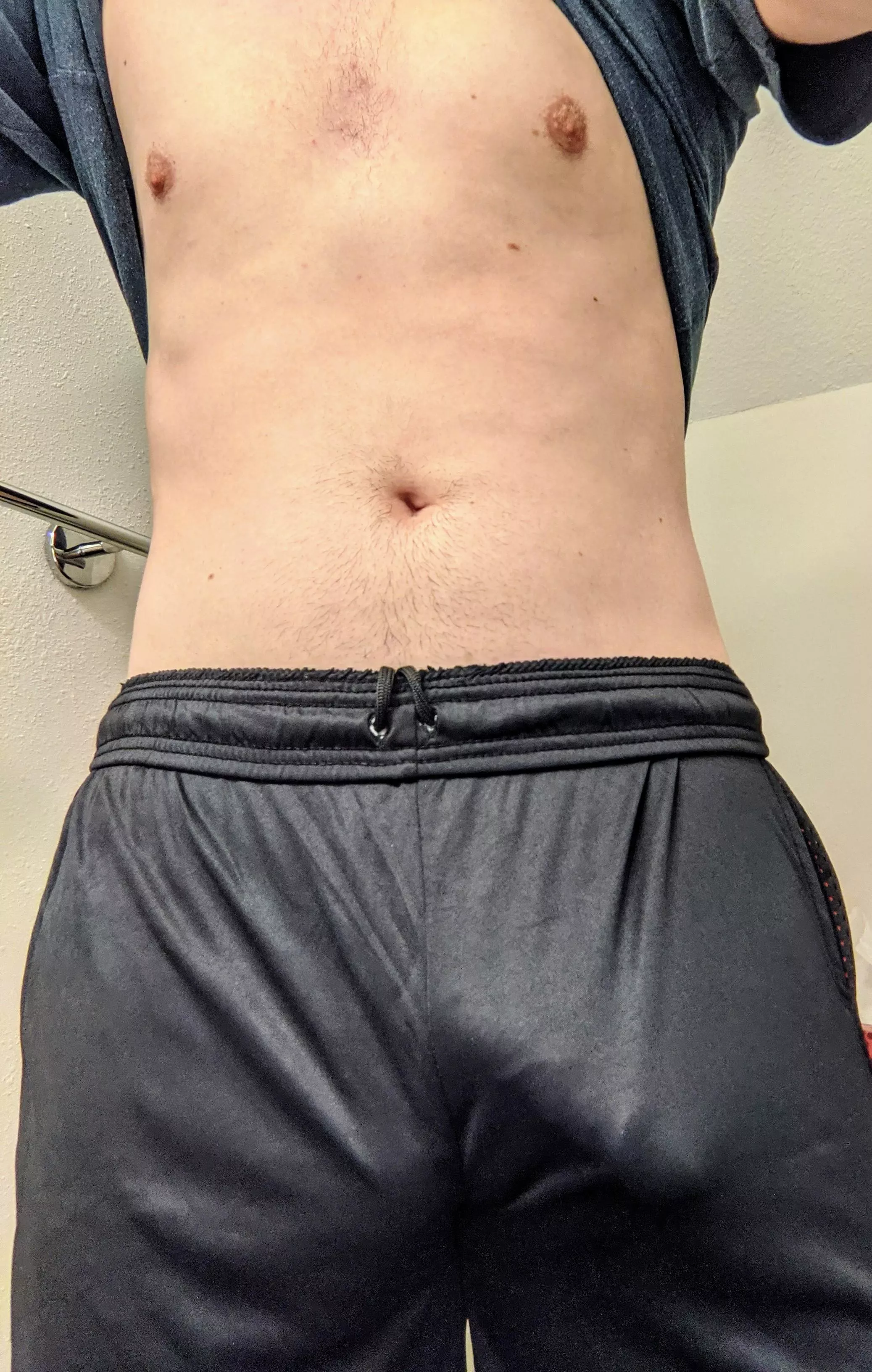 You see me changing in the locker room. What do you do?