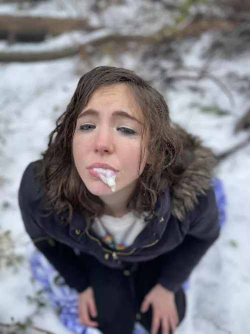 You try sucking cock in the middle of a snowstorm ๐
