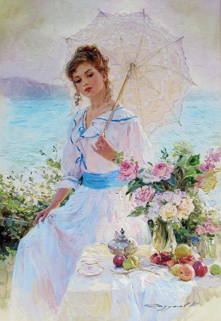 Young Lady, early morning, by Konstantin Razumov