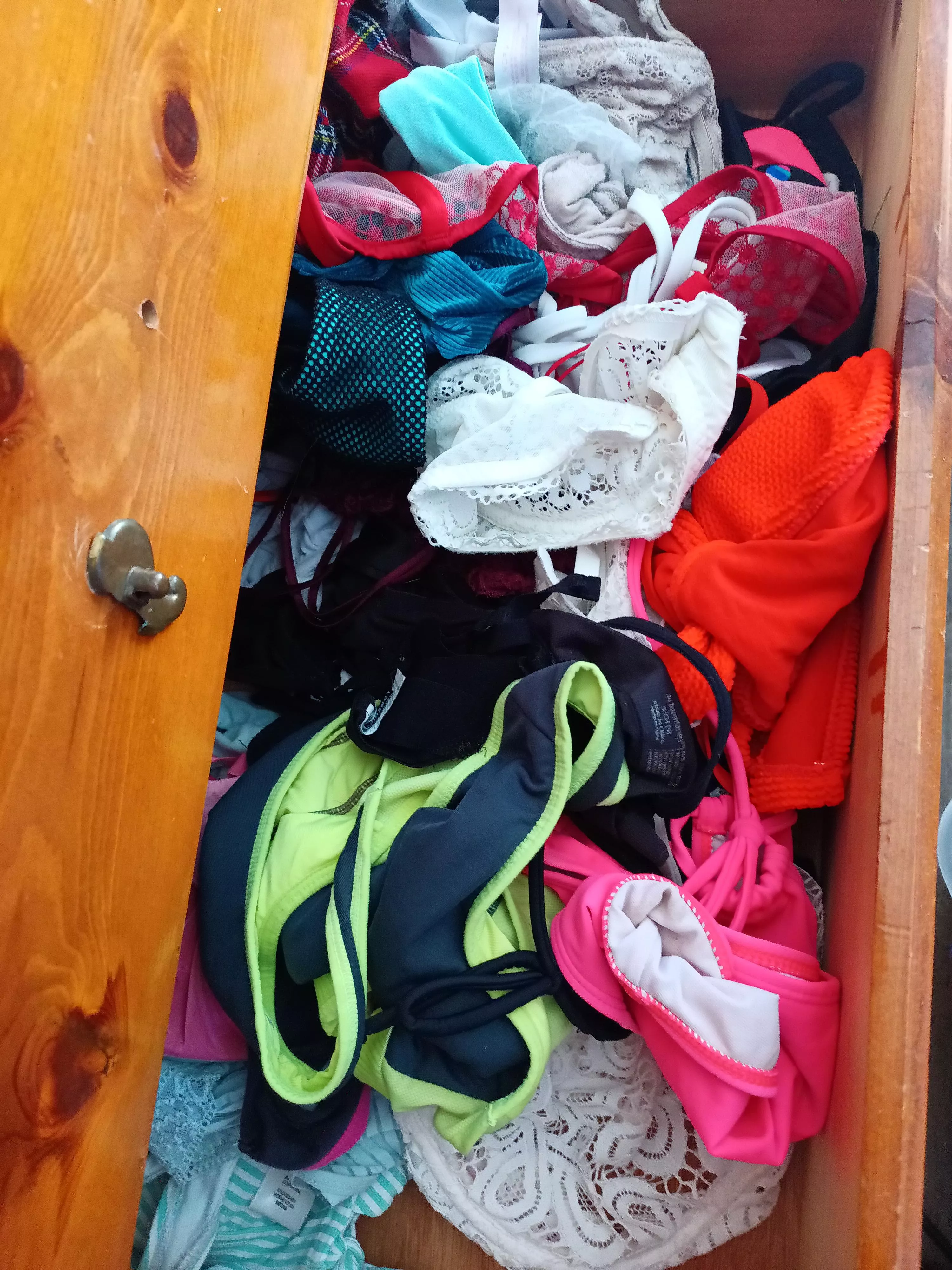 Younger sisters bra and panty drawer
