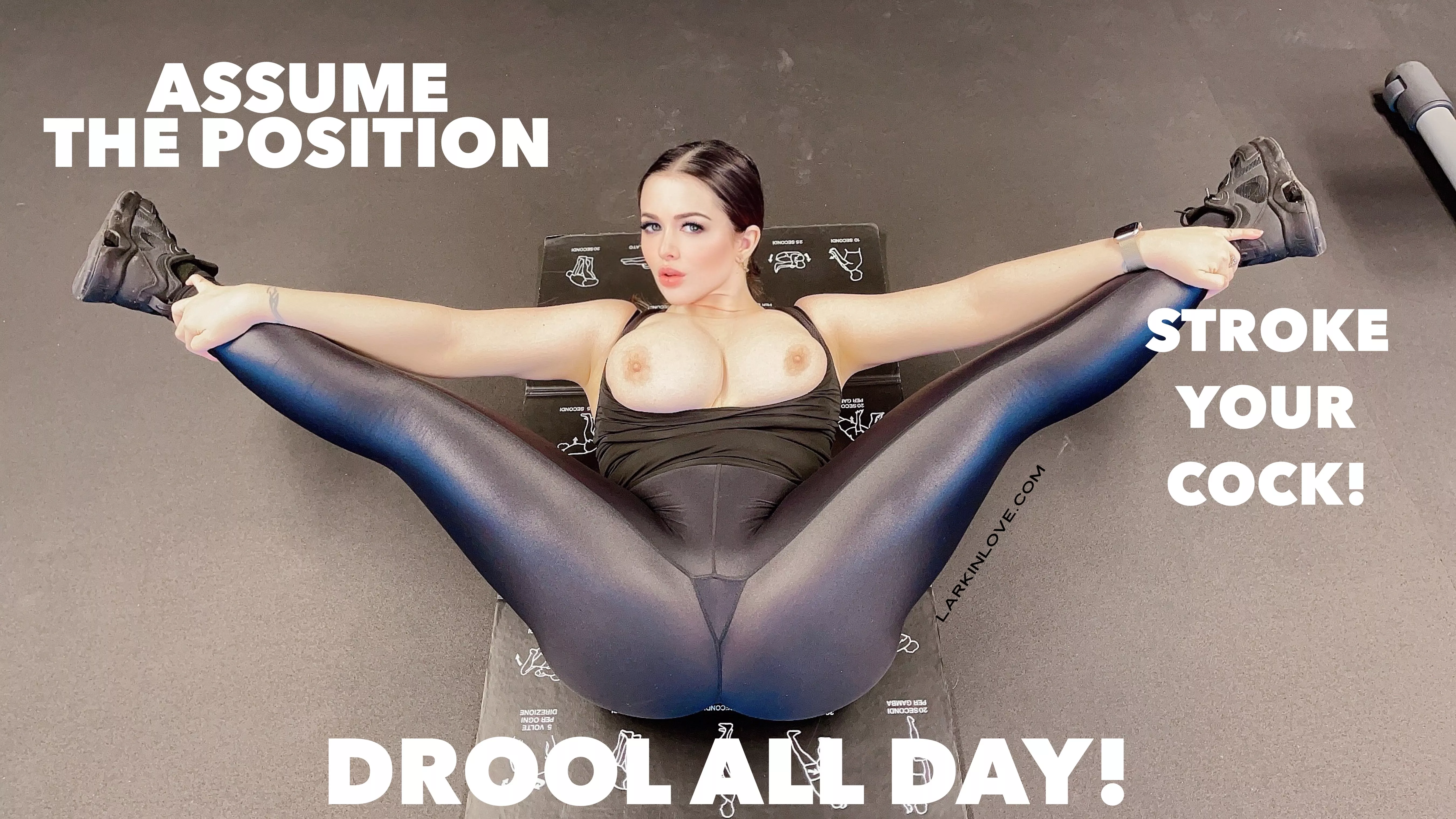 Your bimbo gooning trainer wants you to beat that meat into shape! 😈 [OC]