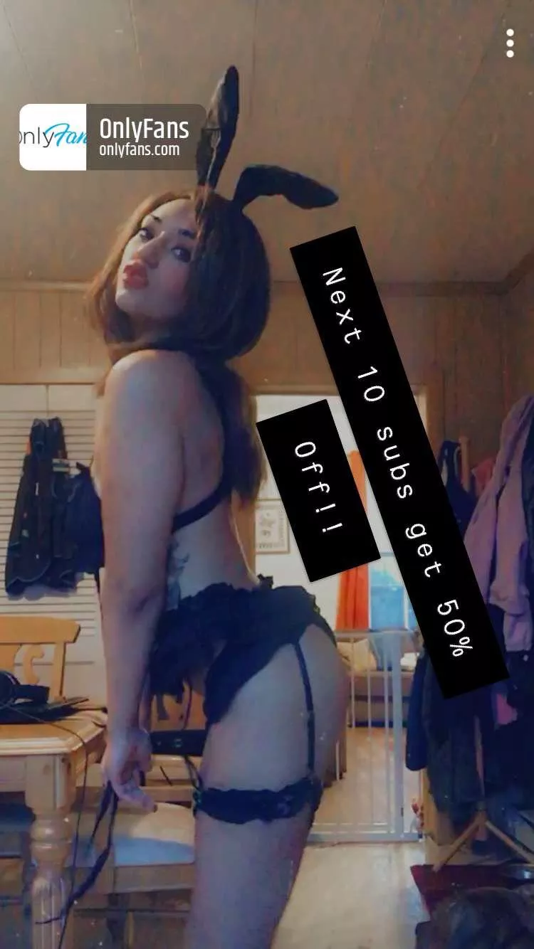 YOUR FAVORITE BUNNY IS BACK!!!! 50% FOR THE NEXT 10 SUBS!!! 🐰🍒