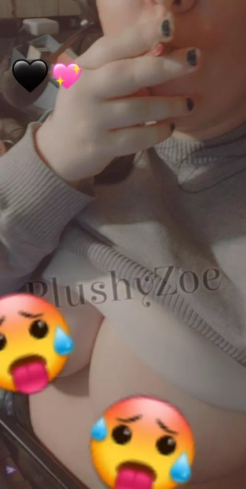 Your milf is smoking with her tits out..