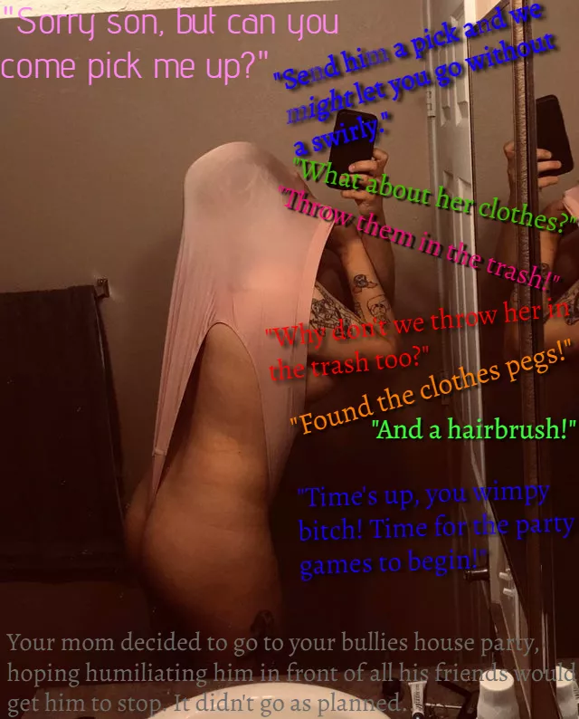 Your mom is great at parties, especially when they're hosted by your bullies (r/BulliedWomen)