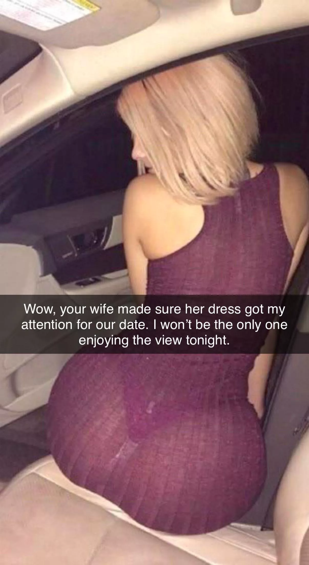 Your wife looks great in that dress!