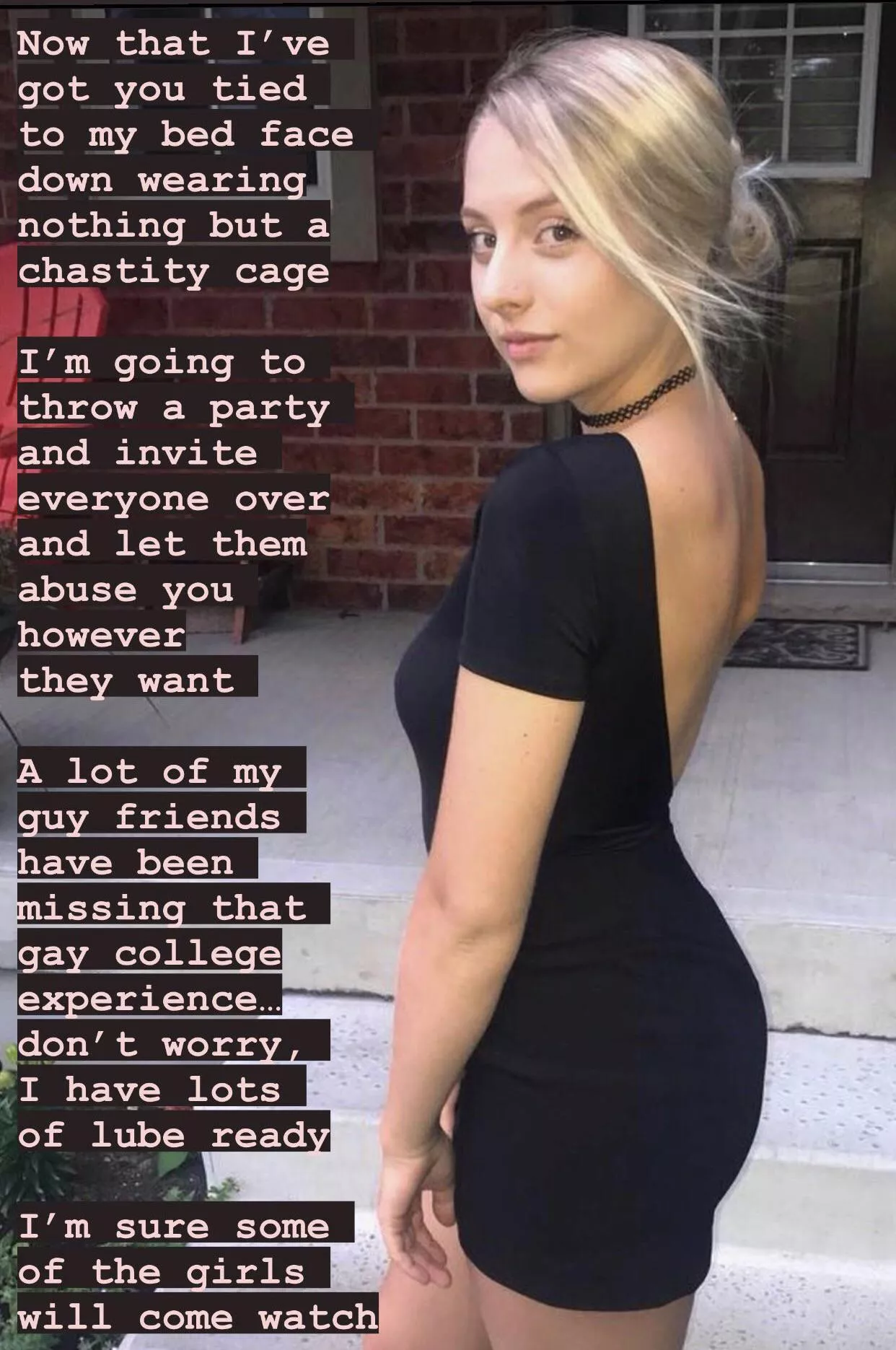 You’re going to be the entertainment at her party 🎉