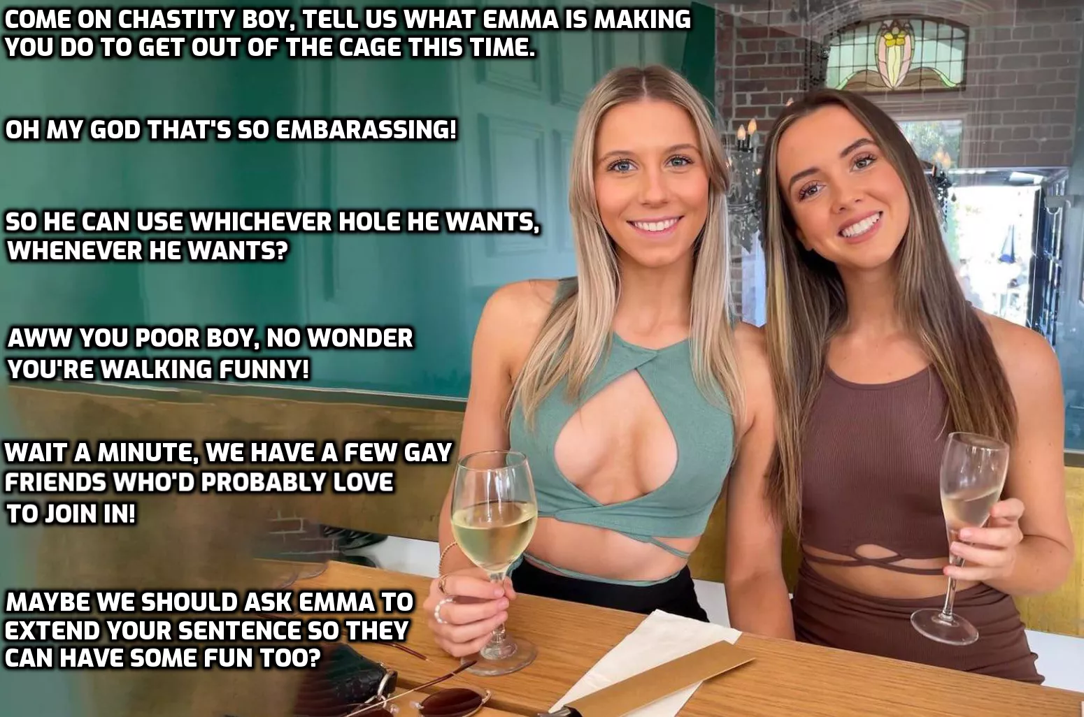 You're nothing but a plaything for them when you're locked up.