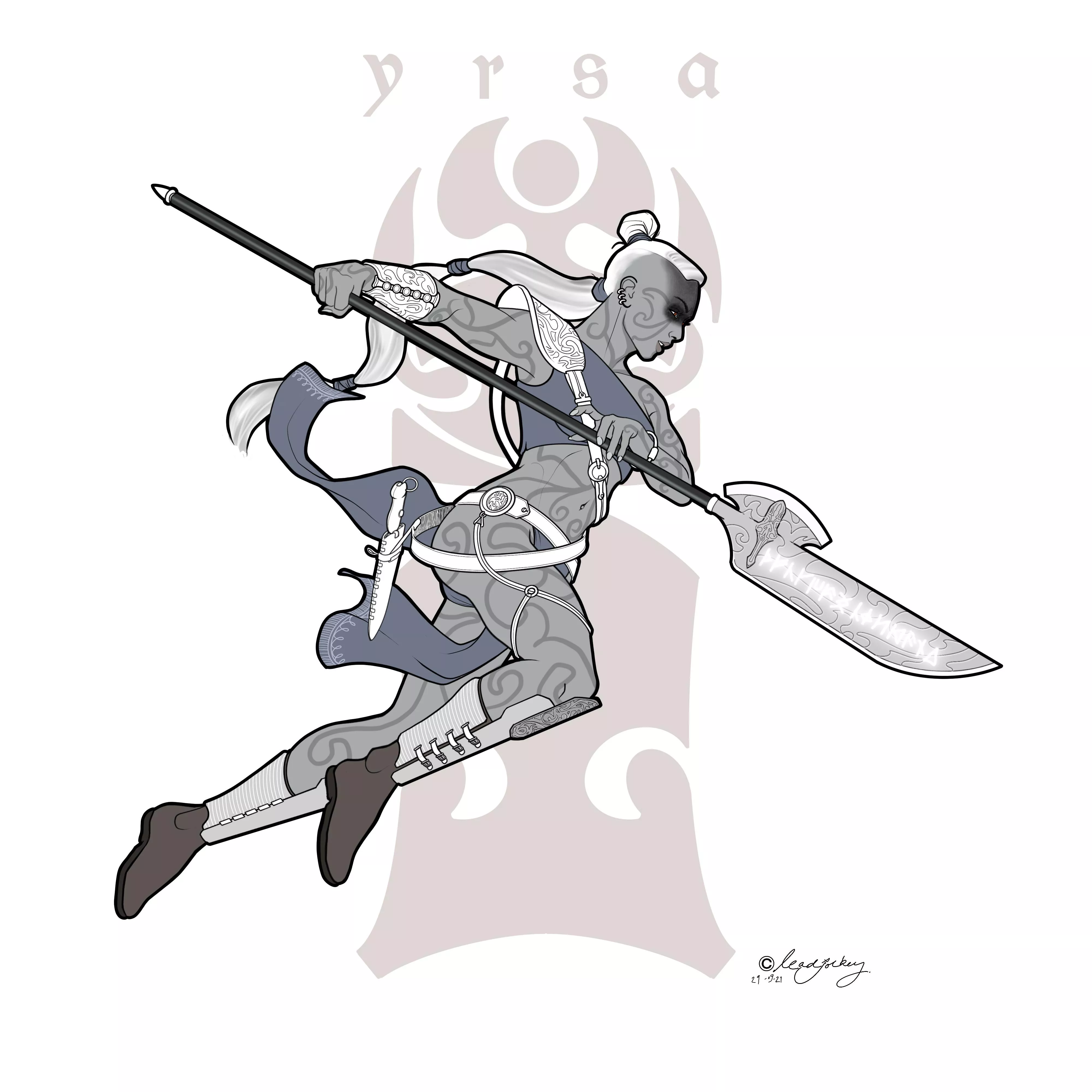 “Yrsa, Goliath Rune Knight”, Me, Digital, 2021
