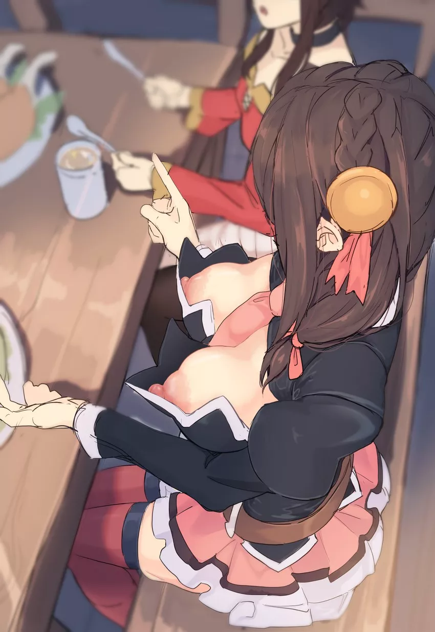 Yun Yun shows her yum yums (shirabe shiki) [Konosuba]