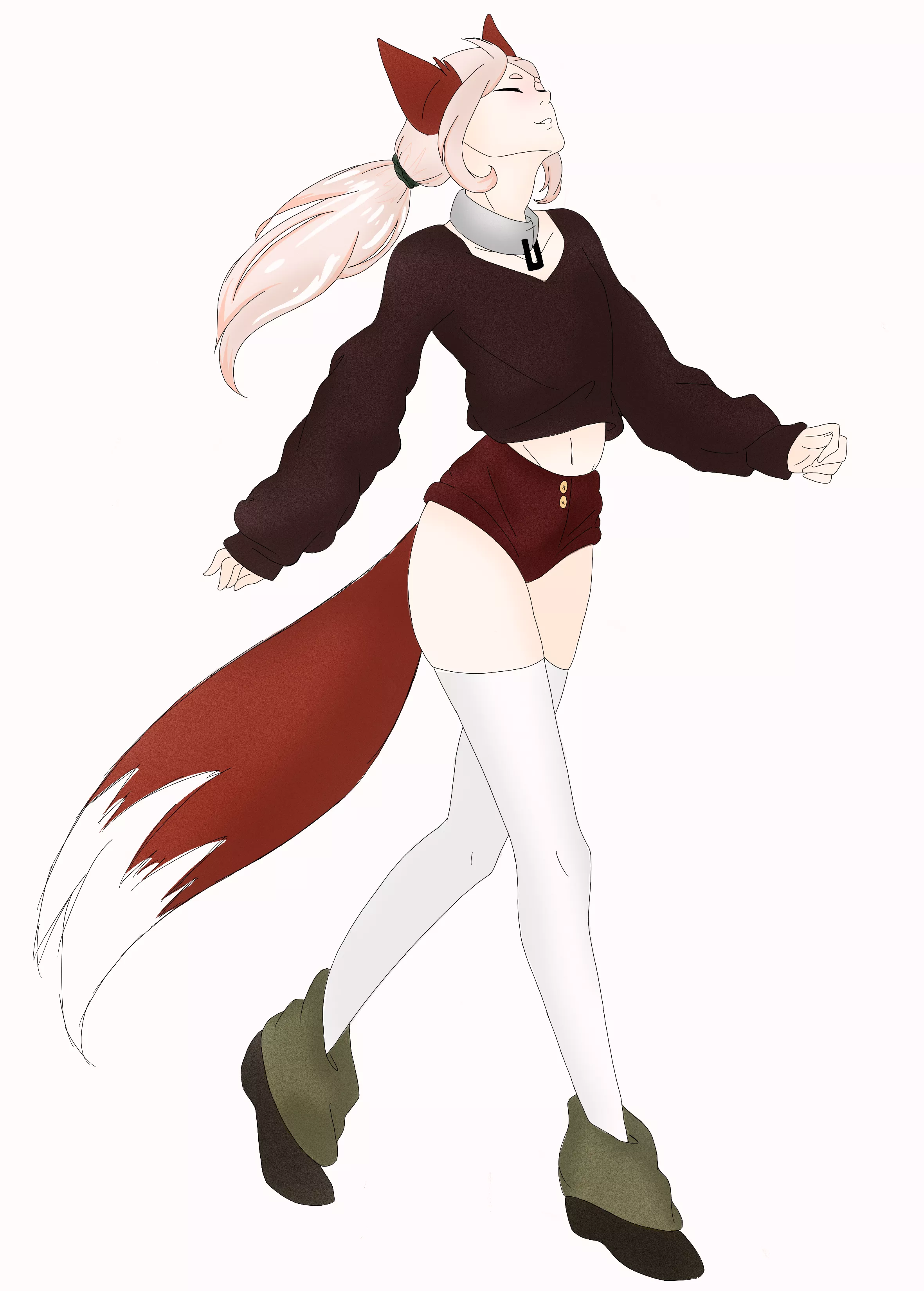 Yuneno confident walk (art by me!)