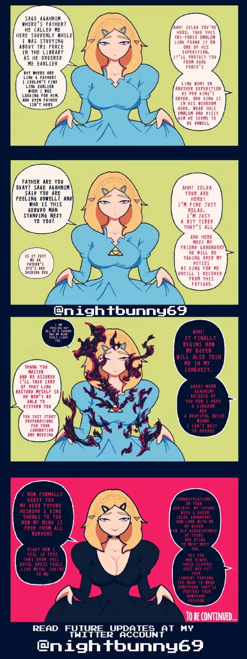 Zelda Corruption Comic EARLY VERSION