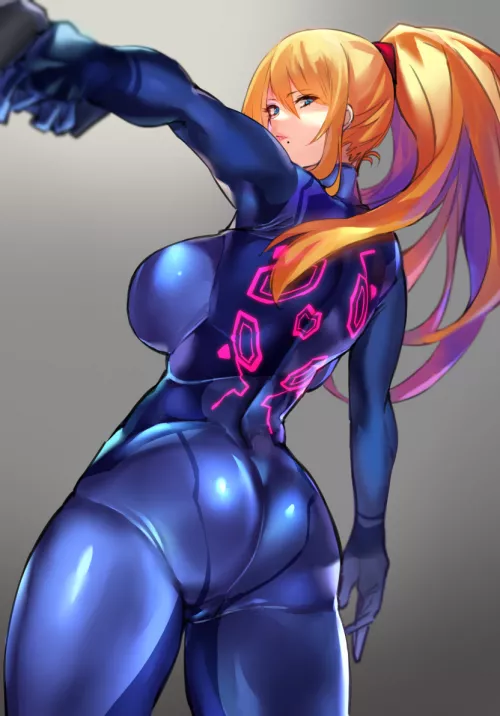 Zero Suit Samus Butt (Negresco) [Metroid]