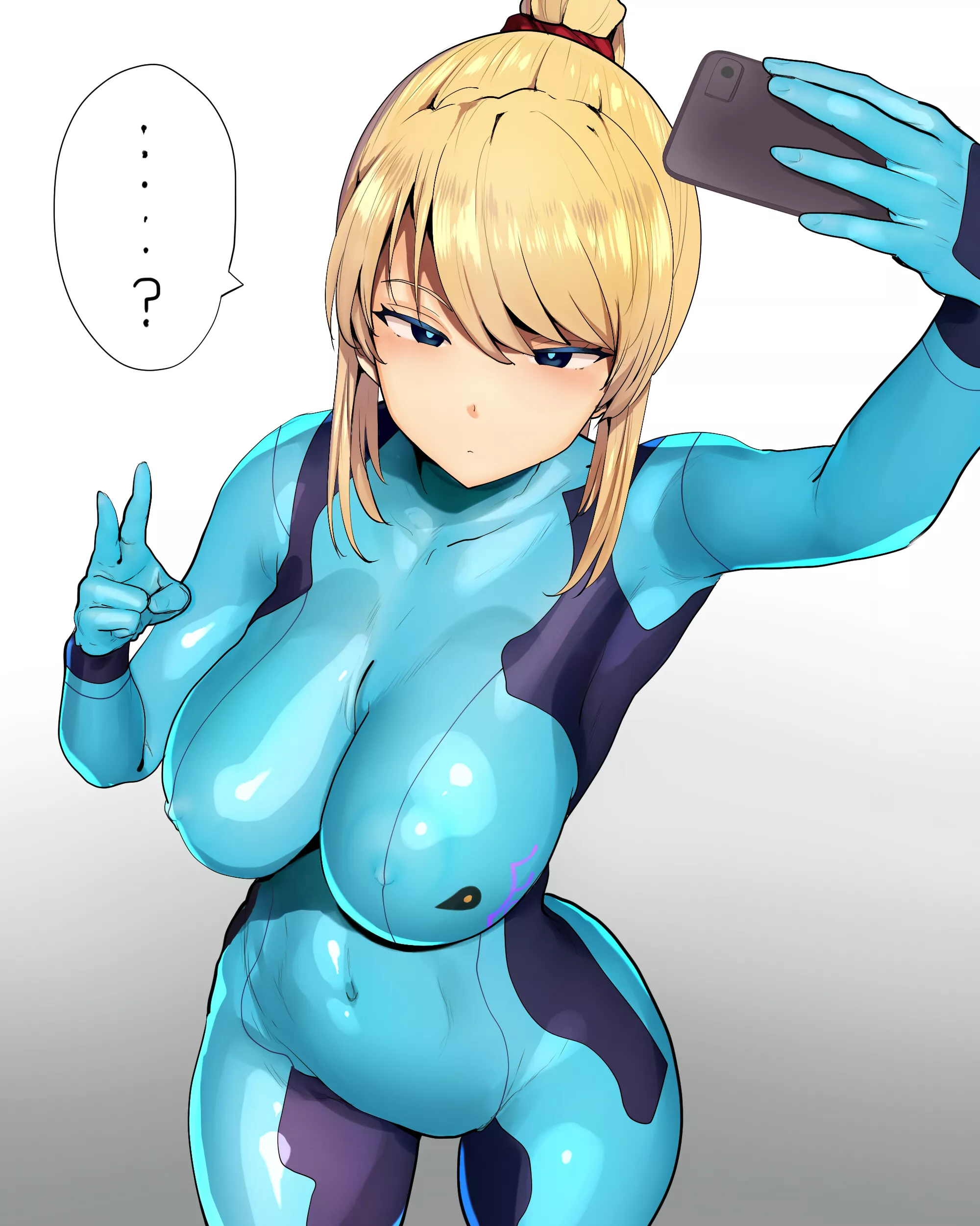 Zero Suit Samus Selfie (kedamono kangoku-tou ) [Metroid]