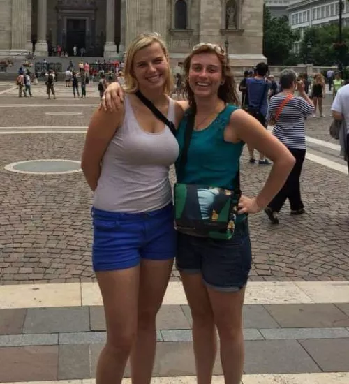 2 sisters, only 1 blessed with big tits