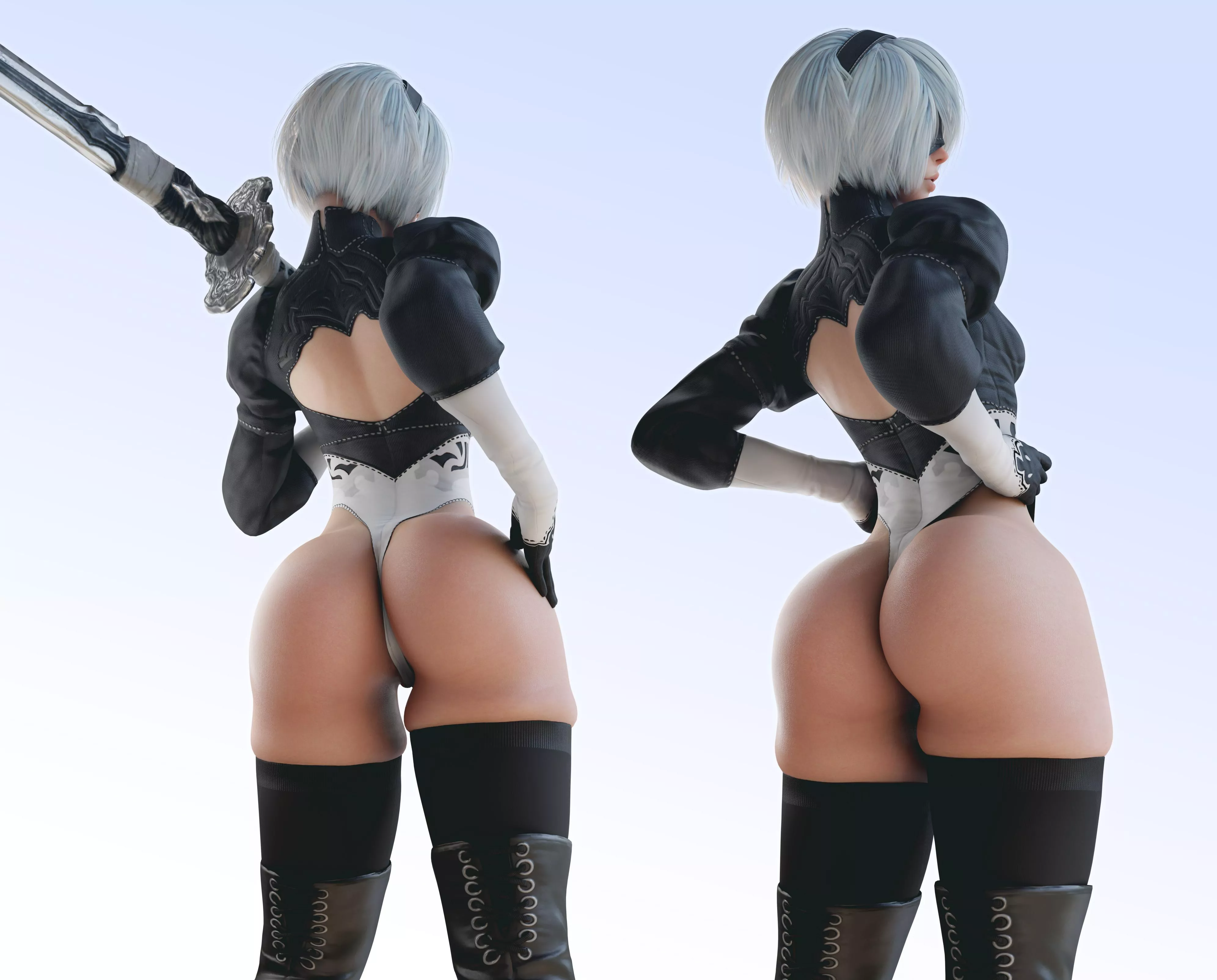 2B and your Big Butt! 😈🍑👋