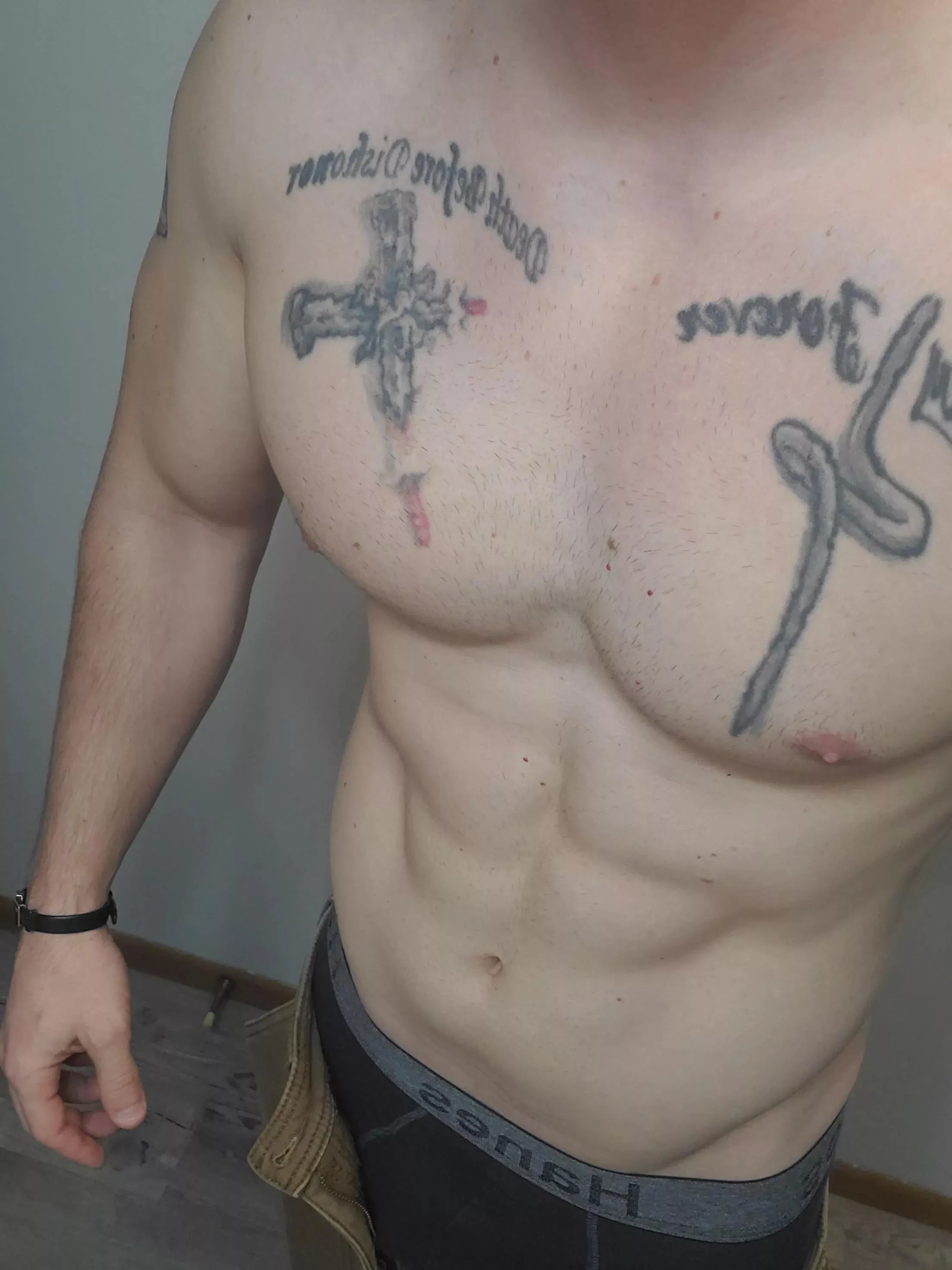 33 keep it trimmed down but I may let it grow for a while.