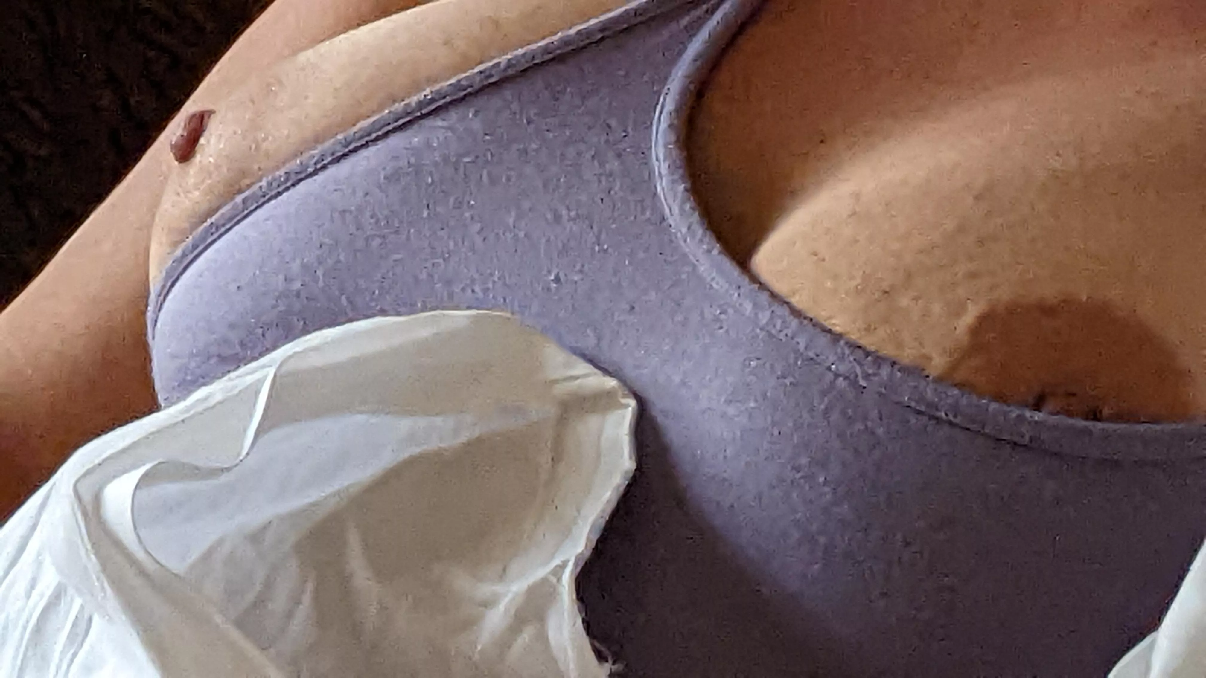 (36F) Woke up from a nap like this. Must be a sign that I need to have them out when I go out tonight. What do you think?