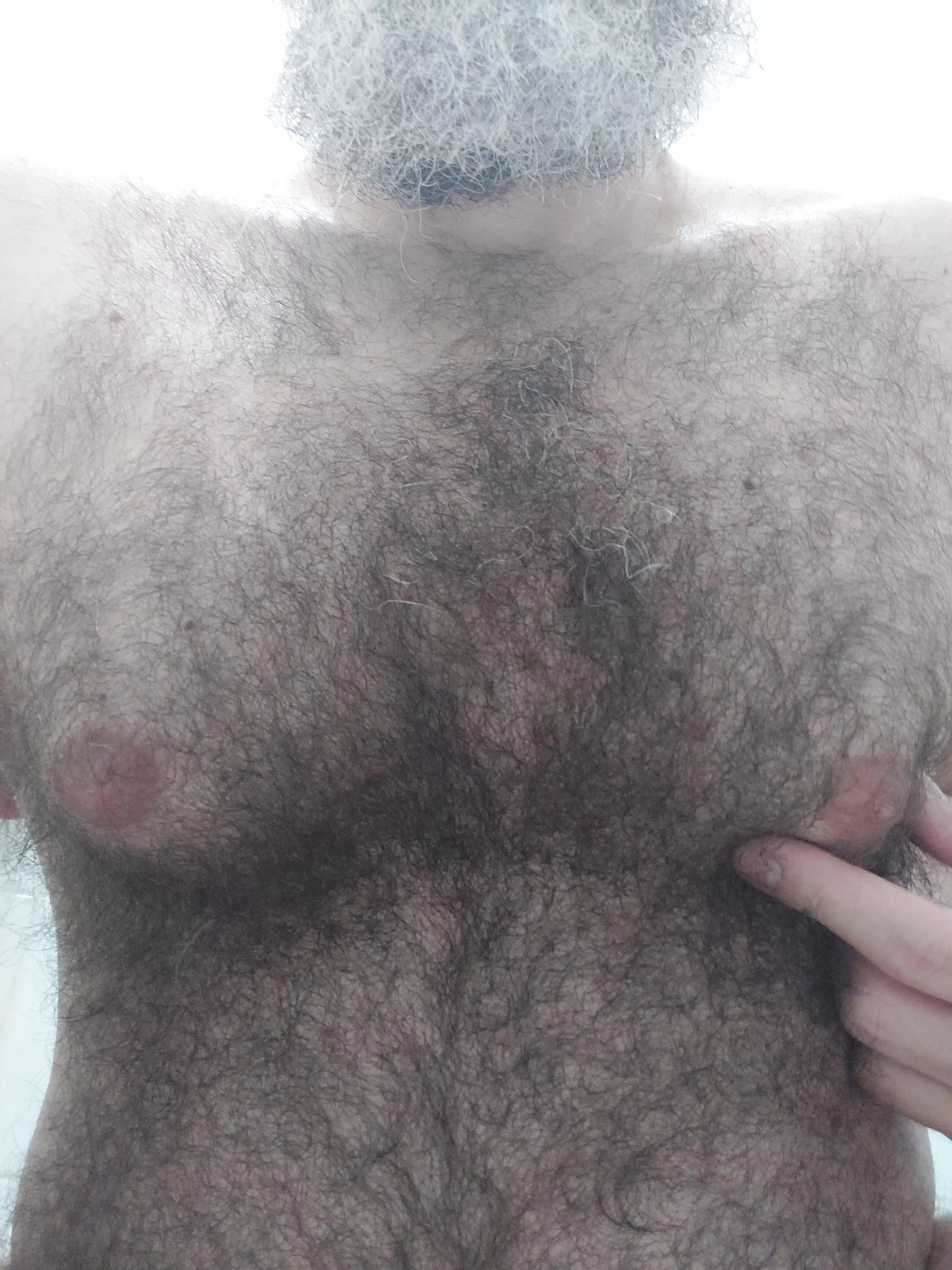 (37) daddy's chest and nips are so soft