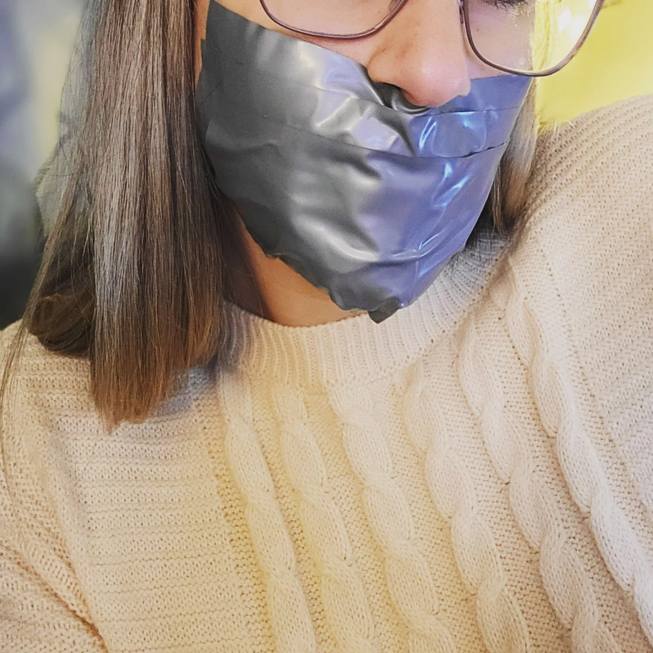 4 strips of Grey PVC tape made for a quiet night. (OC)