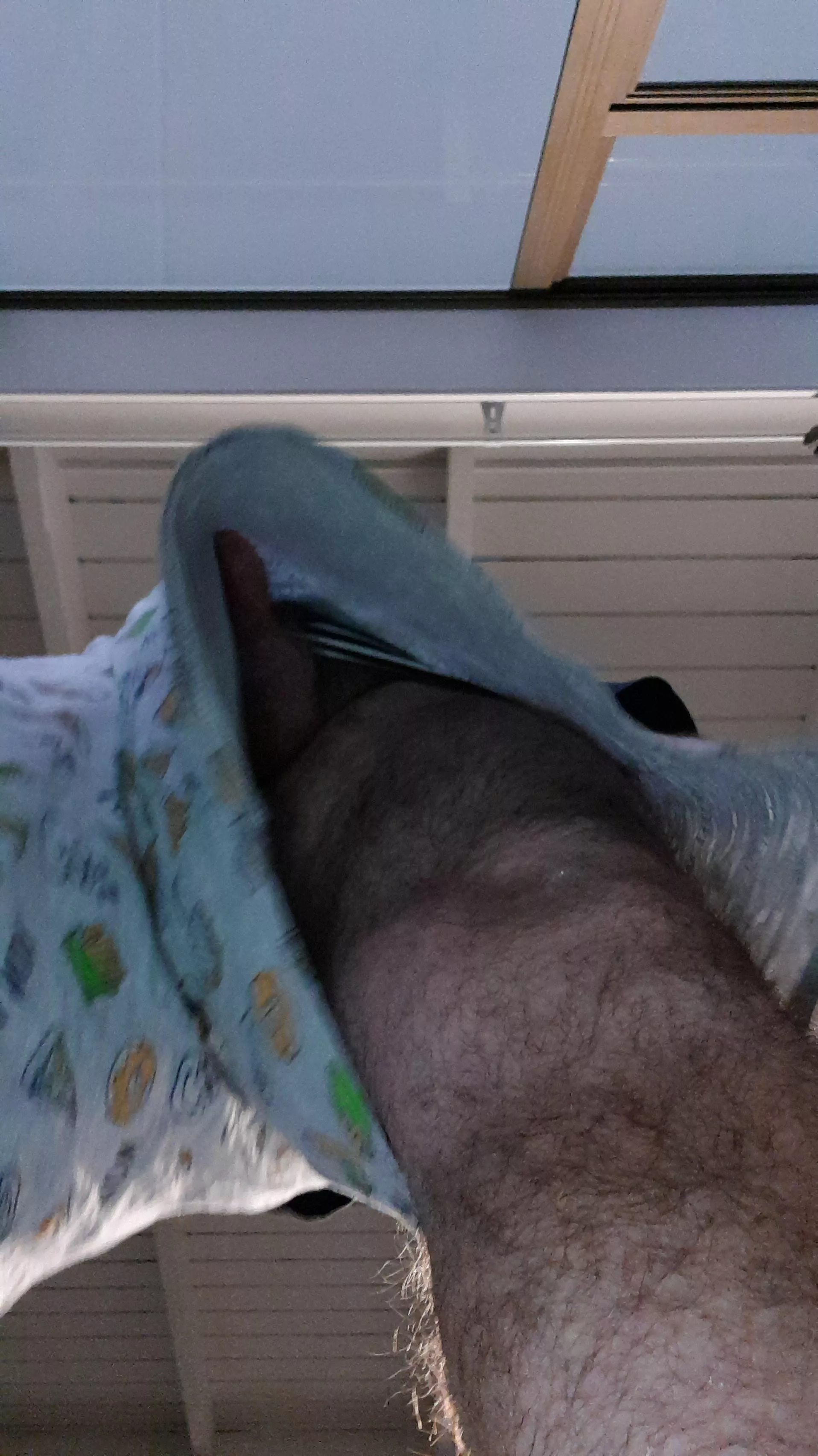 (41) you look up as I step over you and get an interesting view...