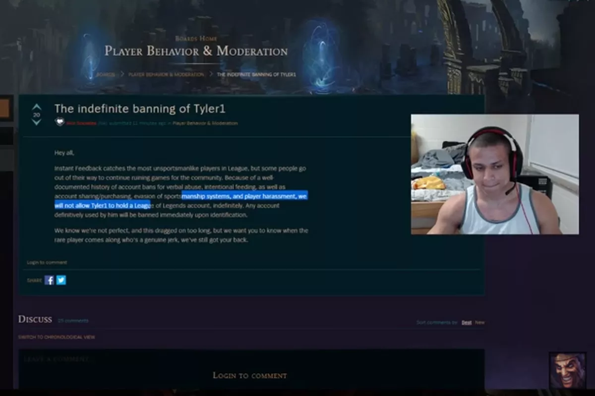 6 years ago, Tyler received the indefinite ban that secured his place as a titan of Twitch. He then began his glorious transformation. When did you first watch Tyler?