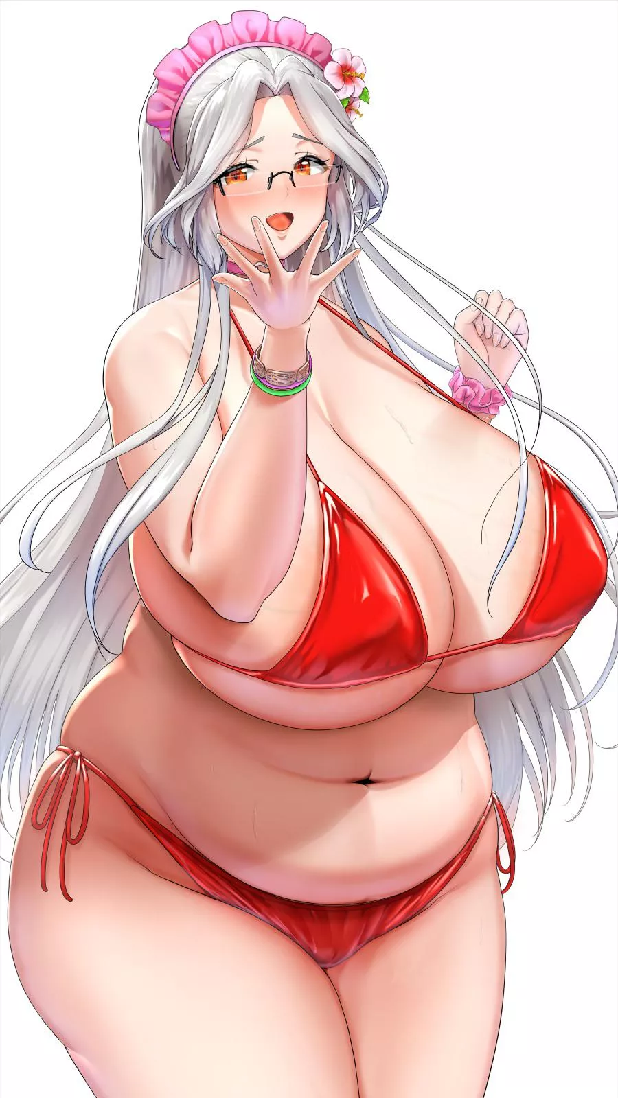 A cute chubby mommy. I bet her hugs are amazing.