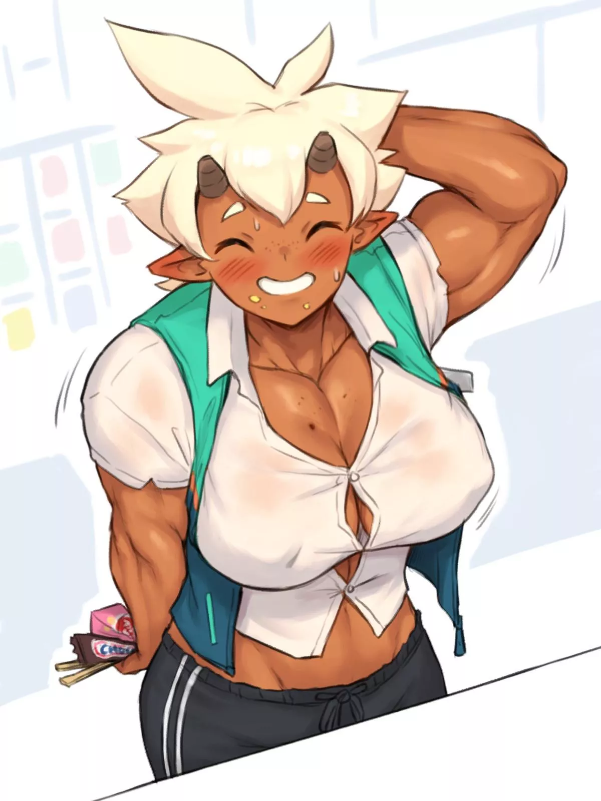 A Cute Oni with nothing to hide...(@NestkeeperArt)