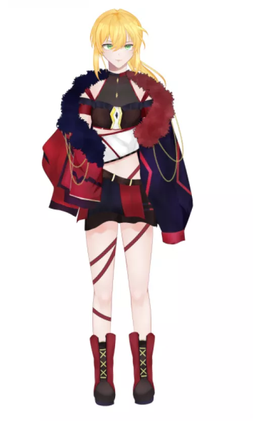 A few days ago I showed introduced you to me, now I'd like to show you my new live 2d model! twitch.tv/masalucci