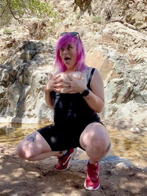 A little ahegao in the wild 🍃💦