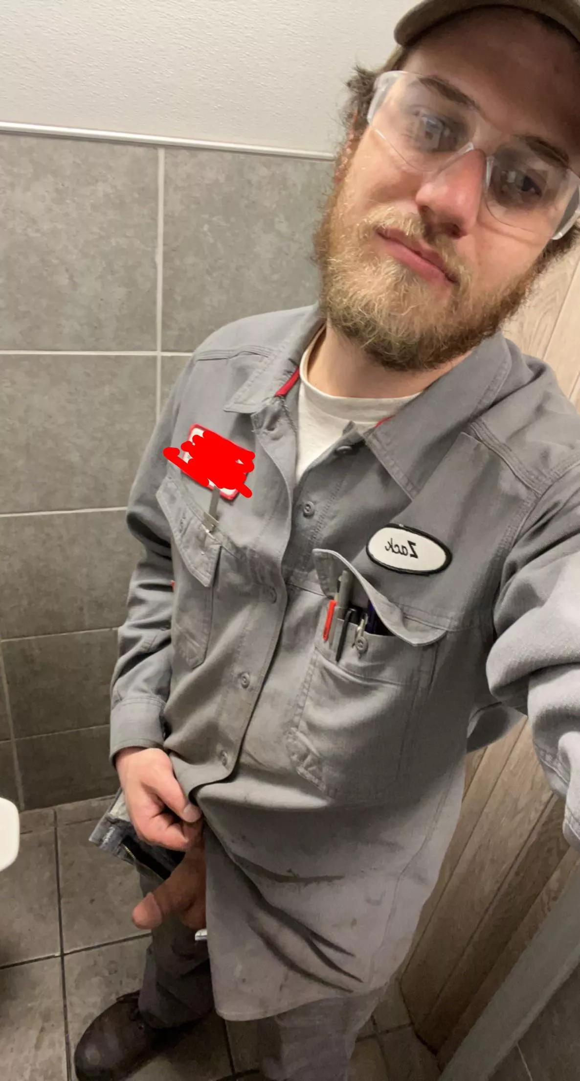 A little softy in the bathroom at work. Trust me, I’m a grower ;)