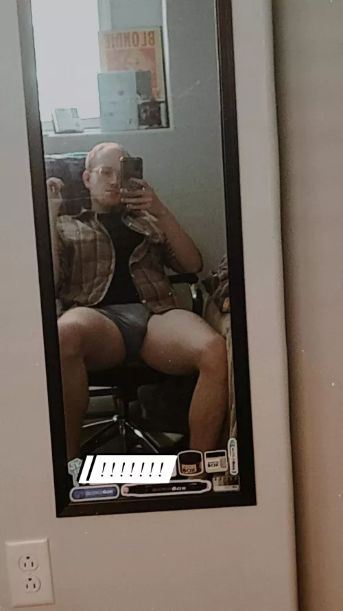 a male wearing the most comfy underwear ever :)