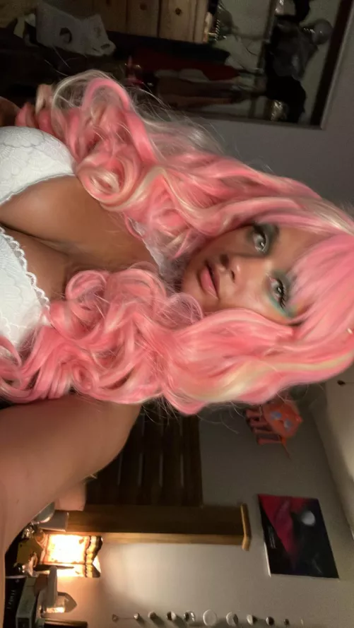 A pretty dramatic look… what do you think… cum on my face or tits?