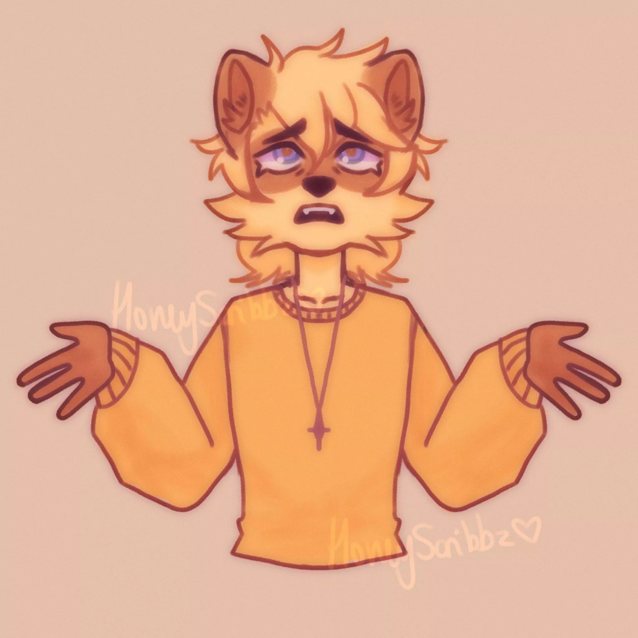 A quick doodle of my sona!
