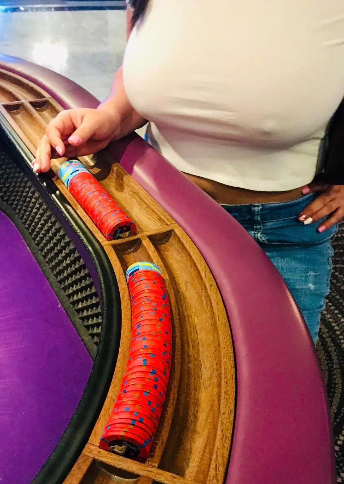 A top I wore last time we were out gambling in Las Vegas.