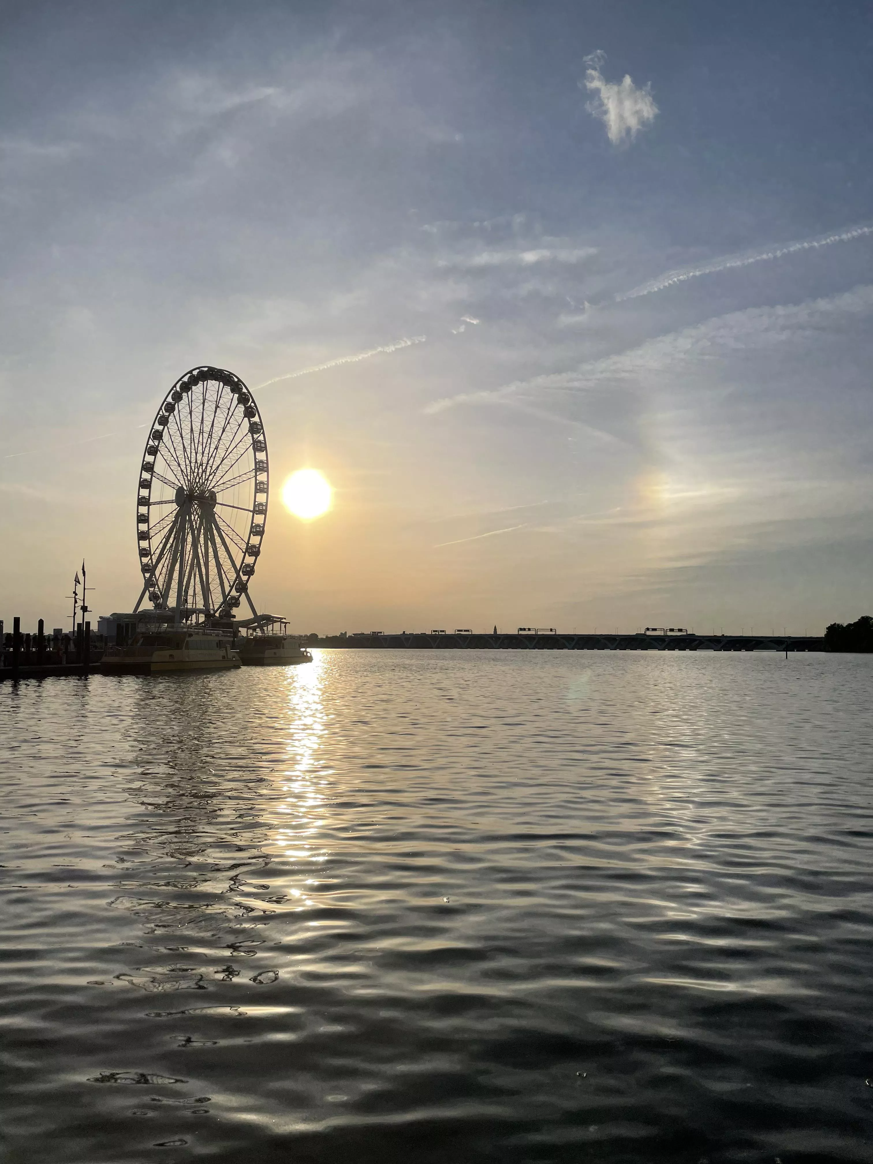A view from The National Harbor in Washington D.C