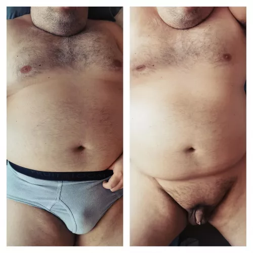 About to get in your bed for tonight. How do you want me in there? Briefs on or off?