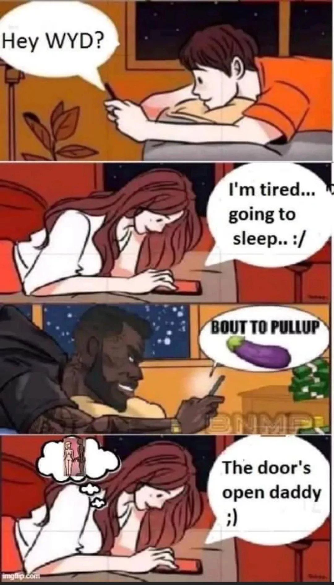 about to pull up and push in.