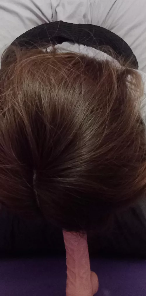 above view of me practicing my bjs