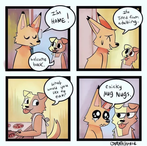 After a long day at school (@trashcamell)