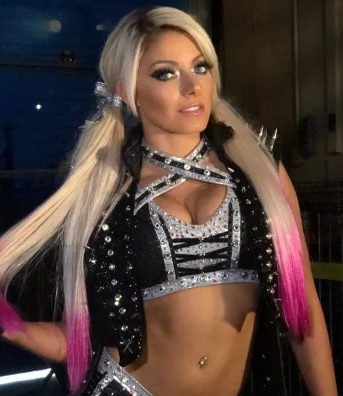Alexa Bliss with pigtails is the perfect look