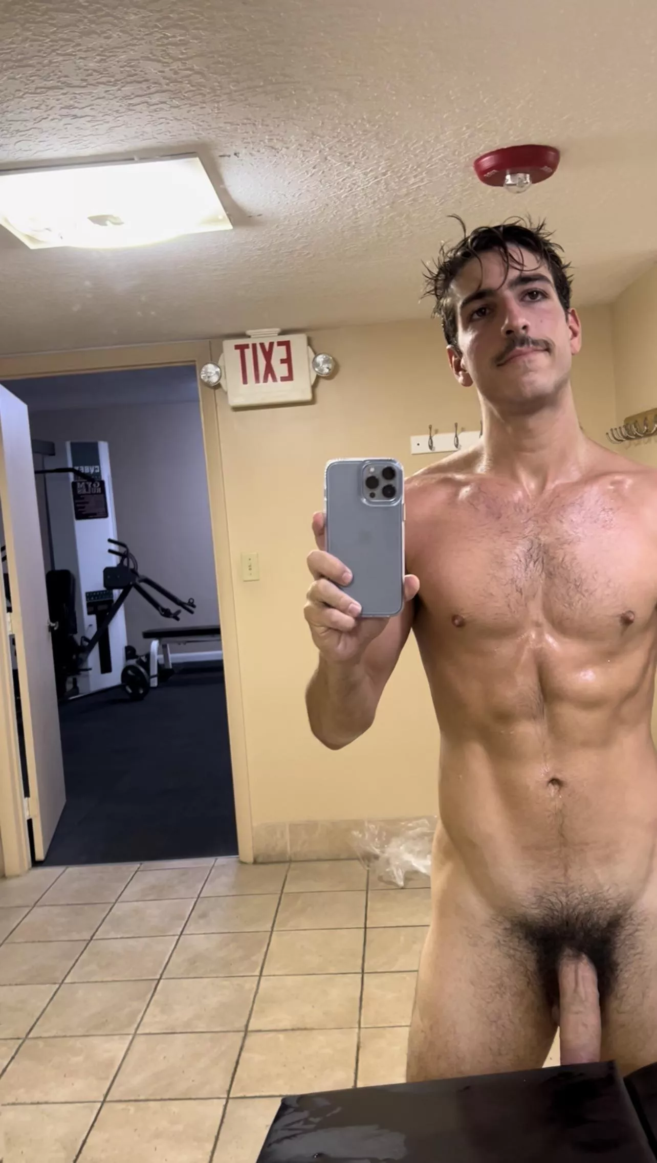 All sweaty from the sauna💦