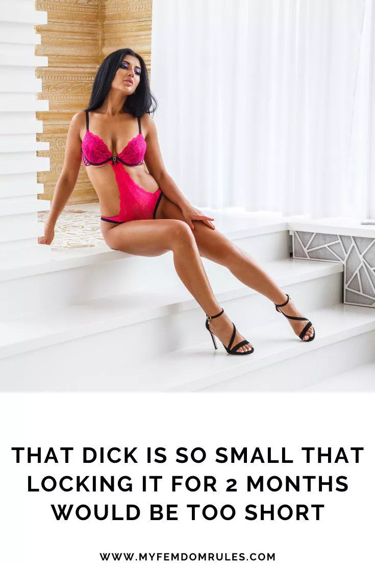 All tiny dicks need to be caged