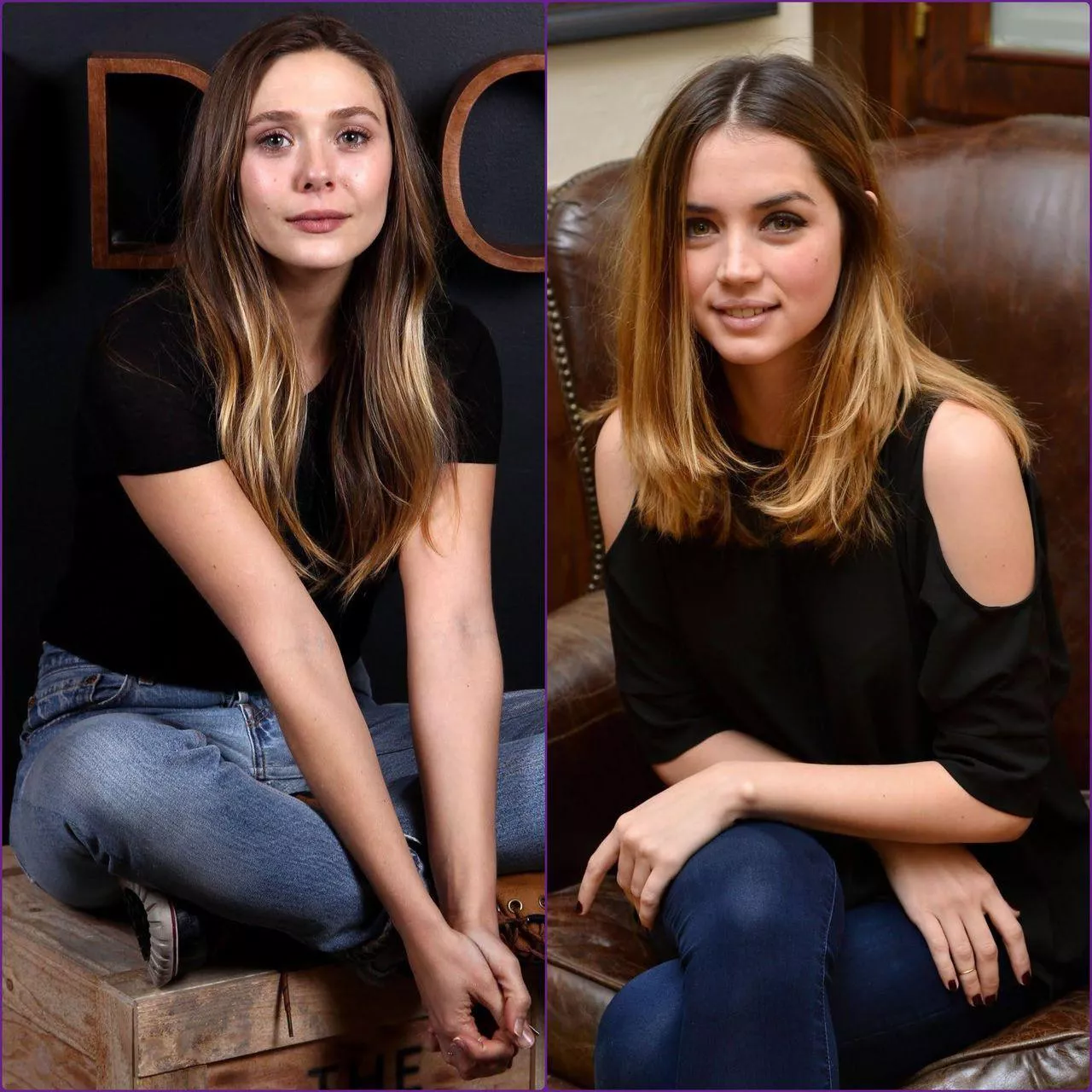 Ana de Armas and Elizabeth Olsen, I’d never realised the similarities before Ana de Armas and Elizabeth Olsen, I’d never realised the similarities before