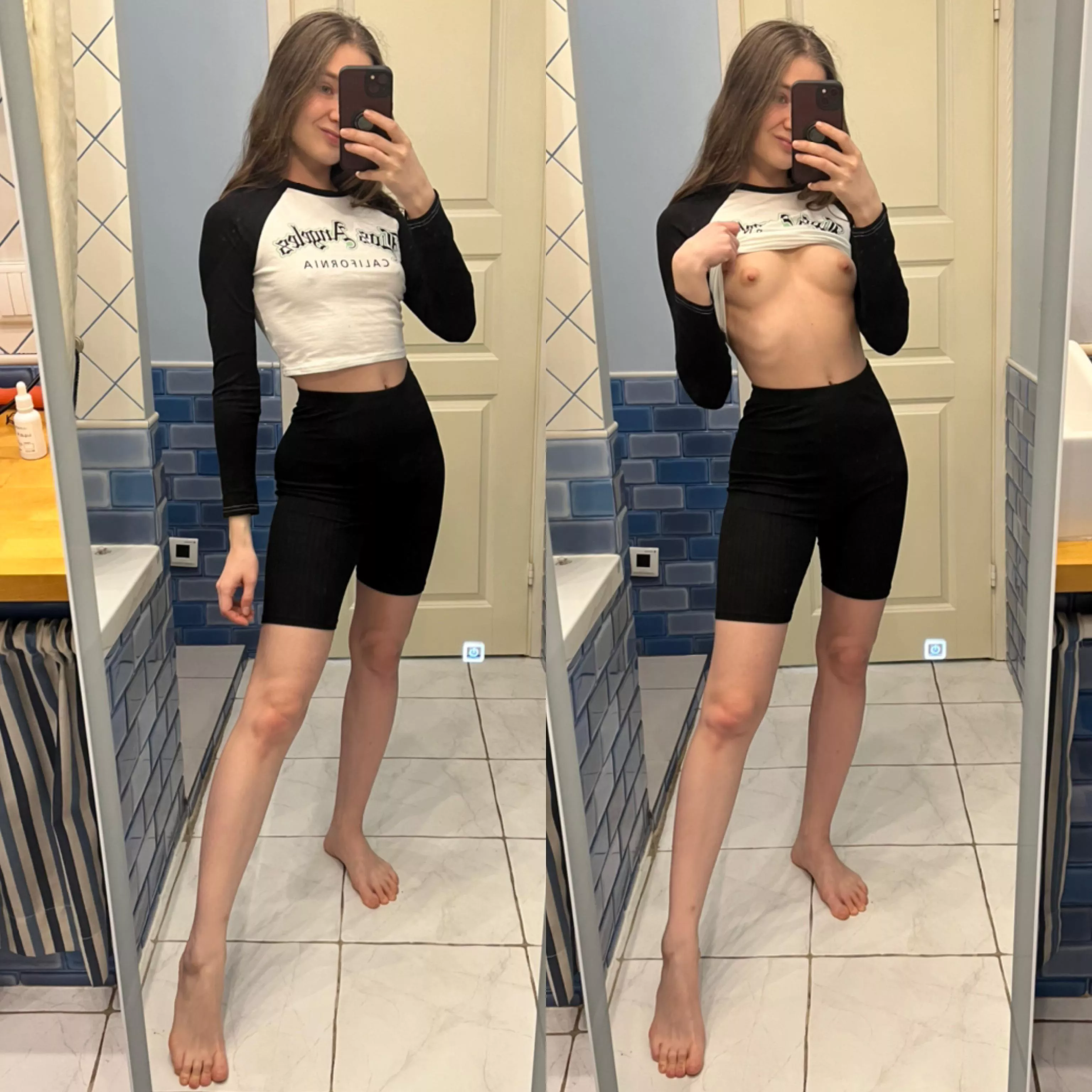 Any small boobs lovers awake? This one’s for you ☺️